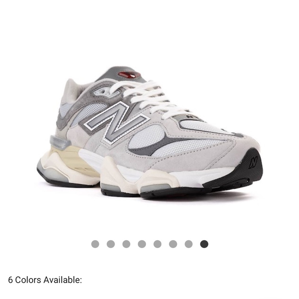 New Balance Gray and Cream Athletic Shoes